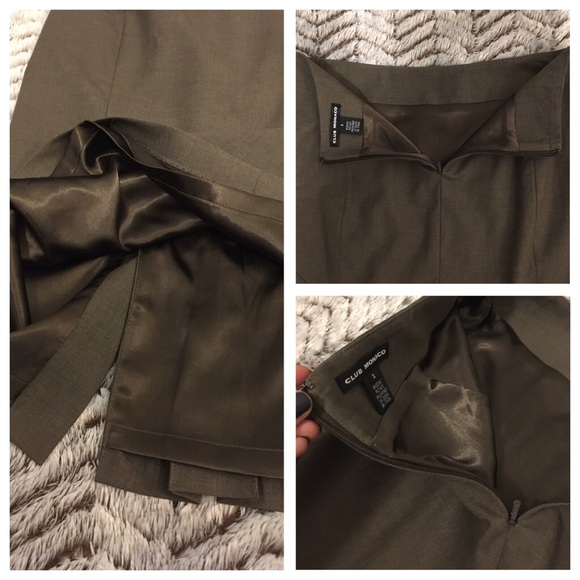 💕Club Monaco Pencil Shirt w Unique Back Pleating - Picture 6 of 8